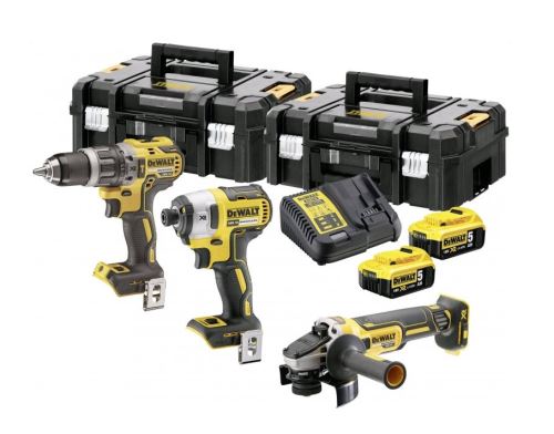 Dewalt Akumulátorové stroje v sade 18V XR 2x5,0Ah DCK384P2T