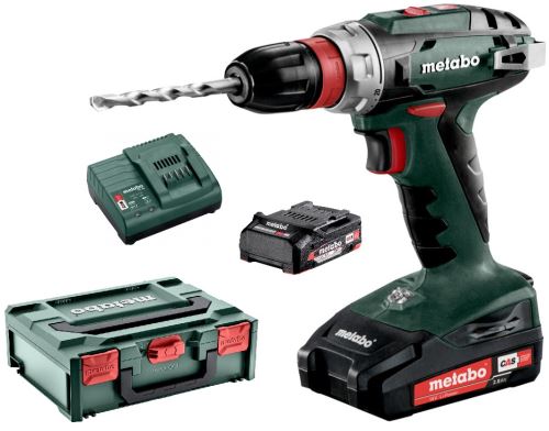 Aku vŕtačka METABO BS 18 Quick 2x2,0 Li-Power,SC60 - 602217500