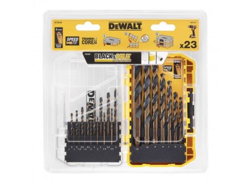 DeWALT Súprava vrtákov do kovu HSS-G Black&Gold (23 ks) DT70729