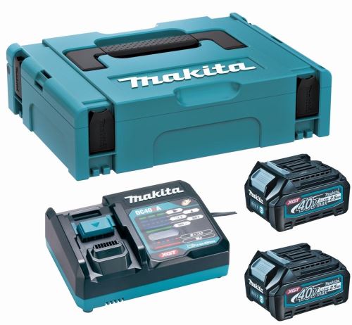 MAKITA súprava Li-ion XGT 40V 2 ks BL4040+1 ks DC40RA+1 ks Makpac 191J97-1