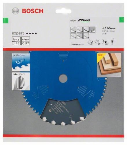 BOSCH Pílový kotúč Expert for Wood 165 x 20 x 2,6 mm, 24 2608644022