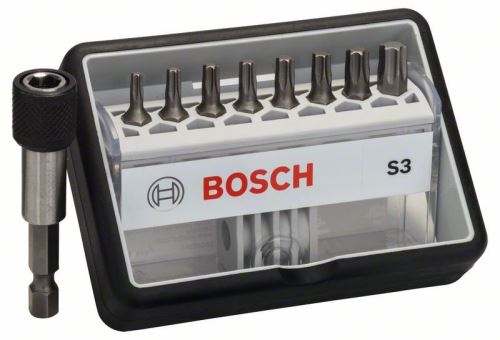 BOSCH (8+1)dielna sada skrutkovacích bitov Robust Line, S Extra-Hart 25 mm, (8+1)dielna sada 2607002562