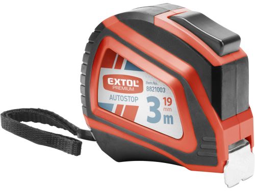 EXTOL PREMIUM Meter zvinovací, 3m, š. 19mm