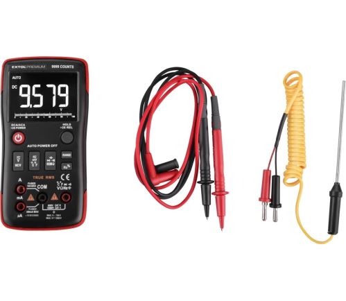 EXTOL PREMIUM Multimeter digitálny, inverzný displej, True RMS 8831251