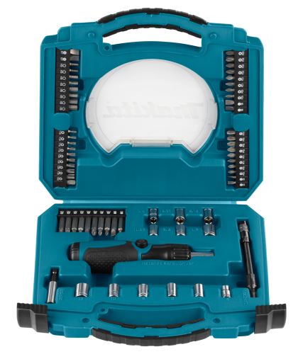 MAKITA sada bitov a 1/4" hlavíc so skrutkovačom, 65dielna D-42020