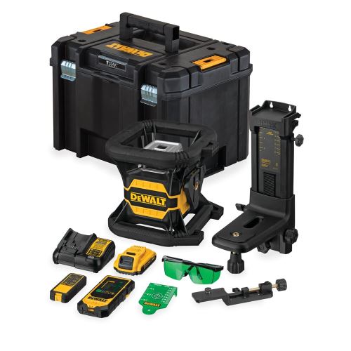 DeWALT Zelený rotačný laser DCE080D1GS