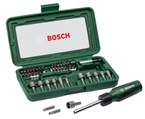 BOSCH 46dielna sada skrutkovačov 2607019504