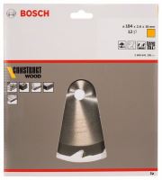 BOSCH Pílový kotúč Construct Wood 184 x 16 x 2,6 mm; 12 2608641200
