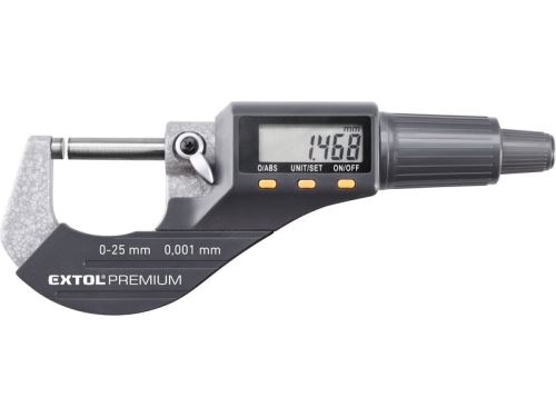 EXTOL PREMIUM Mikrometer digitálny, 0-25mm 8825320