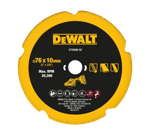 DeWALT Diamantový multimateriálový kotúč, 75 mm DT20590