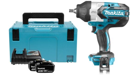 Makita Aku rázový uťahovák 1/2" Li-ion LXT 18V/5,0Ah DTW1002RTJ