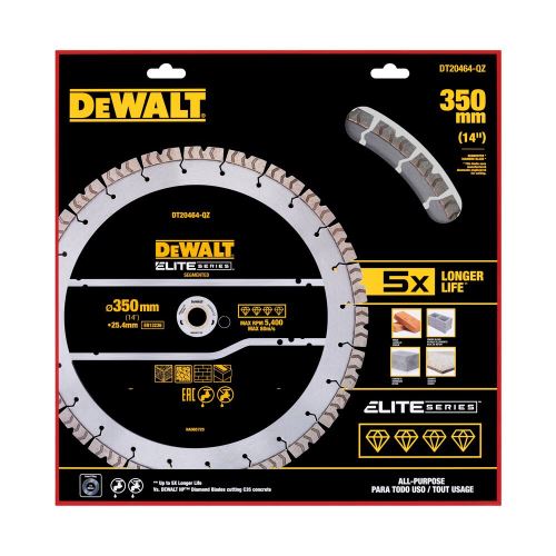 DeWALT Segmentový diamantový pílový kotúč, 350 mm DT20464