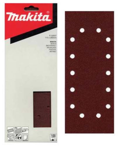 MAKITA papier brúsny 115x280 mm 14 dier K60, 10 ks P-33015