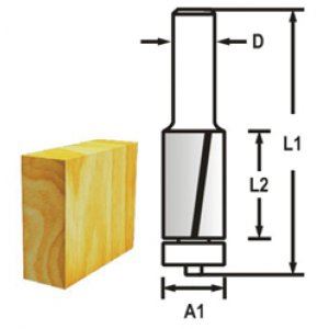 MAKITA Drážkovacia fréza 2 brit stopka 6 mm,12,7x26x69 mm D-47715