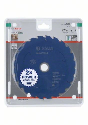 BOSCH Pílový kotúč pre aku píly; Expert for Wood 190x30x1,5/1x24T 2608644513