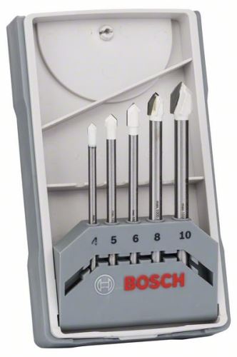 BOSCH 5dielna sada vrtákov na dlaždice CYL-9 Ceramic 4,0; 5,0; 6,0; 8,0; 10,0 mm 2608587169