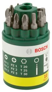 BOSCH 10dielna sada skrutkovacích bitov 2607019452