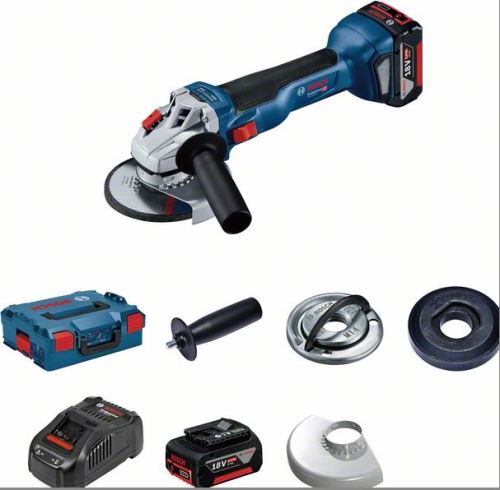 BOSCH Aku uhlová brúska 125mm 18V 2x5,0 Ah GWS 18V-10 Professional 06019J4004