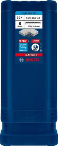 BOSCH EXPERT vrták SDS plus-7X, 8x100x165 30ks 2608900183