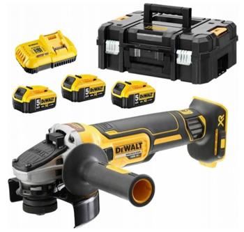 DEWALT Aku uhlová brúska 125mm 3 x 5,0 AH DCG405P3