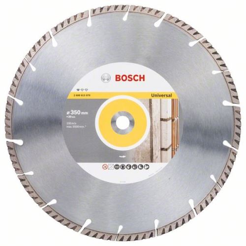 BOSCH Diamantový deliaci kotúč Standard for Universal 350 × 20 350x20x3.3x10mm 2608615070