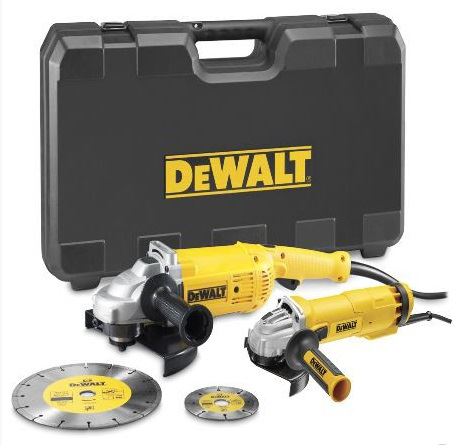 DEWALT Set uhlových brúsok 230 + 125 mm DWE492SDT