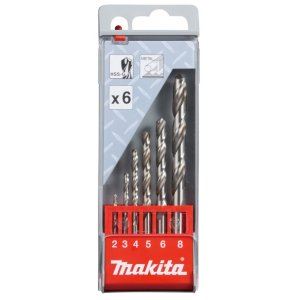 MAKITA sada vrtákov do kovu HSS-G 1,5/2/2,5/3/3,2/3,5/4/4,5/5/5,2/5,5/6/6,5 mm , 13 ks D-54019