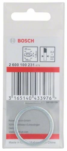 BOSCH Redukčný krúžok pre pílové kotúče 30 x 25 x 1,8 mm 2600100231