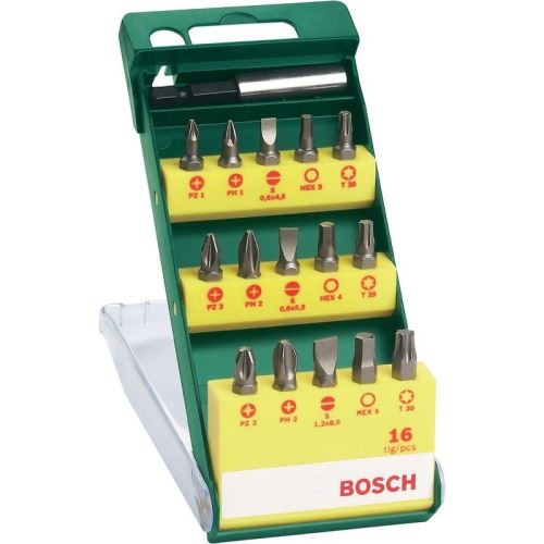 BOSCH 16dielna sada skrutkovacích bitov 2607019453