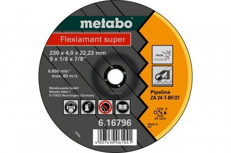 Metabo - FLEXIAMANT SUPER 180X4,0X22,23 POTRUBIE, SF27 - 616795000