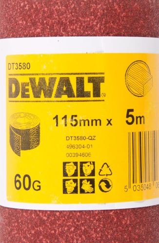 DeWALT rolka brúsneho papiera 5 mx 115 mmP120 DT3582 DT3582