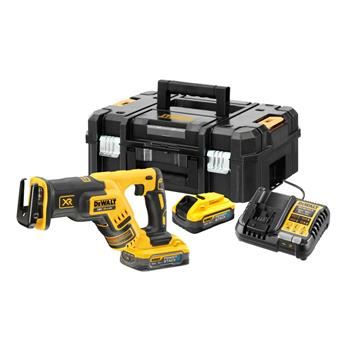 DeWALT Aku mečová píla, 2x 5Ah POWERSTACK batéria DCS367H2T