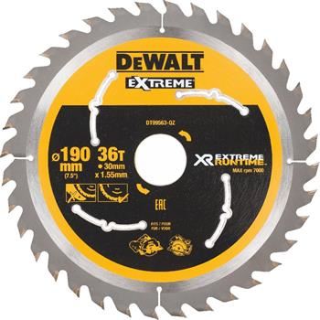 DeWALT Pílový kotúč (ideálny pre píly FLEXVOLT) 190 x 30 mm, 36 zubov DT99563