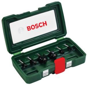 BOSCH 6dielna sada fréz z tvrdokovu (Ø stopky 8 mm) 2607019463