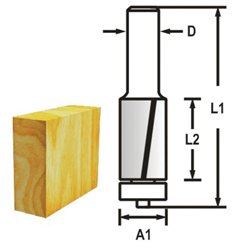 MAKITA Drážkovacia fréza 2 brit stopka 8 mm,12,7x26x69 mm D-47743