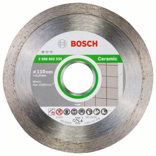 BOSCH Diamantový deliaci kotúč Standard for Ceramic 110 x 22,23 x 1,6 x 7,5 mm 2608602535