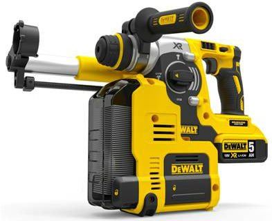 DeWALT bezuhlíkové kladivo 18 V XR Li-Ion s integrovaným sys. odsávaním DCH275P2