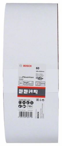 BOSCH 10dielna sada brúsnych pásov X440 100 x 610 mm, 60 2608606135