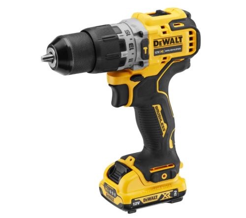 DeWalt Aku bezuhlíková príklepová vŕtačka 12 V / 2.0 Ah DCD706D2