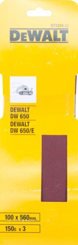 DeWALT Brúsny pás 100 x 560 mm, P150 (3 ks) DT3318