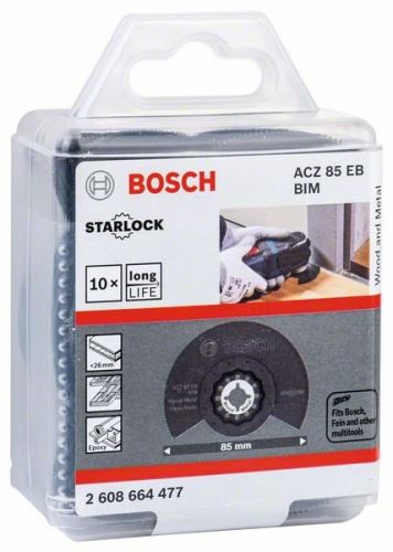 BOSCH RB Segmentový pílový list – 10 ks ACZ 85 EB 85 mm 2608664477