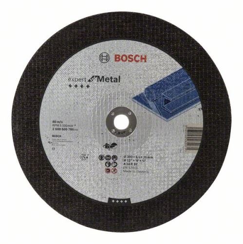 BOSCH Deliaci kotúč rovný Expert for Metal A 24 R BF, 300 mm, 20,00 mm, 3,5 mm 2608600706