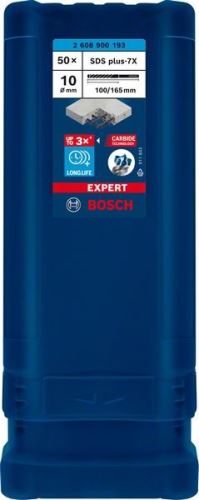 BOSCH EXPERT vrták SDS plus-7X, 10x100x165 50ks 2608900193