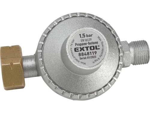 Extol Premium Regulátor tlaku pre horáky na propan-butan, 1,5bar, výstup závit G3/8"L 8848119