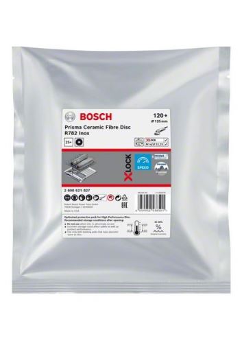 BOSCH EXPERT PRISMA X-LOCK fibrový kotúč R782,125,P120,25ks 2608621827