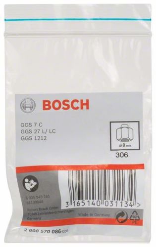 BOSCH Klieštinové upínacie púzdro s upínacou maticou 8 mm 2608570086