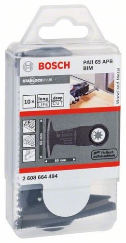 BOSCH Ponorný pílový list PAII65 APB 50 x 65 mm (10 ks) 2608664494