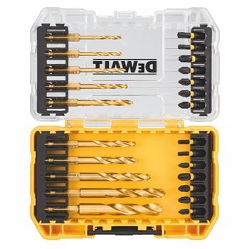 DeWALT Sada skrutkovacích bitov FLEXTORQ a vrtákov do kovu (24 ks) DT70748T