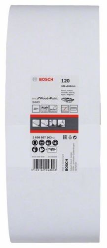 BOSCH 10dielna sada brúsnych pásov X440 100 x 610 mm, 120 2608607263