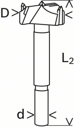 BOSCH Sukovník s tvrdokovom a predrezovými hrotmi 34 x 90 mm, d 10 mm 2608597612